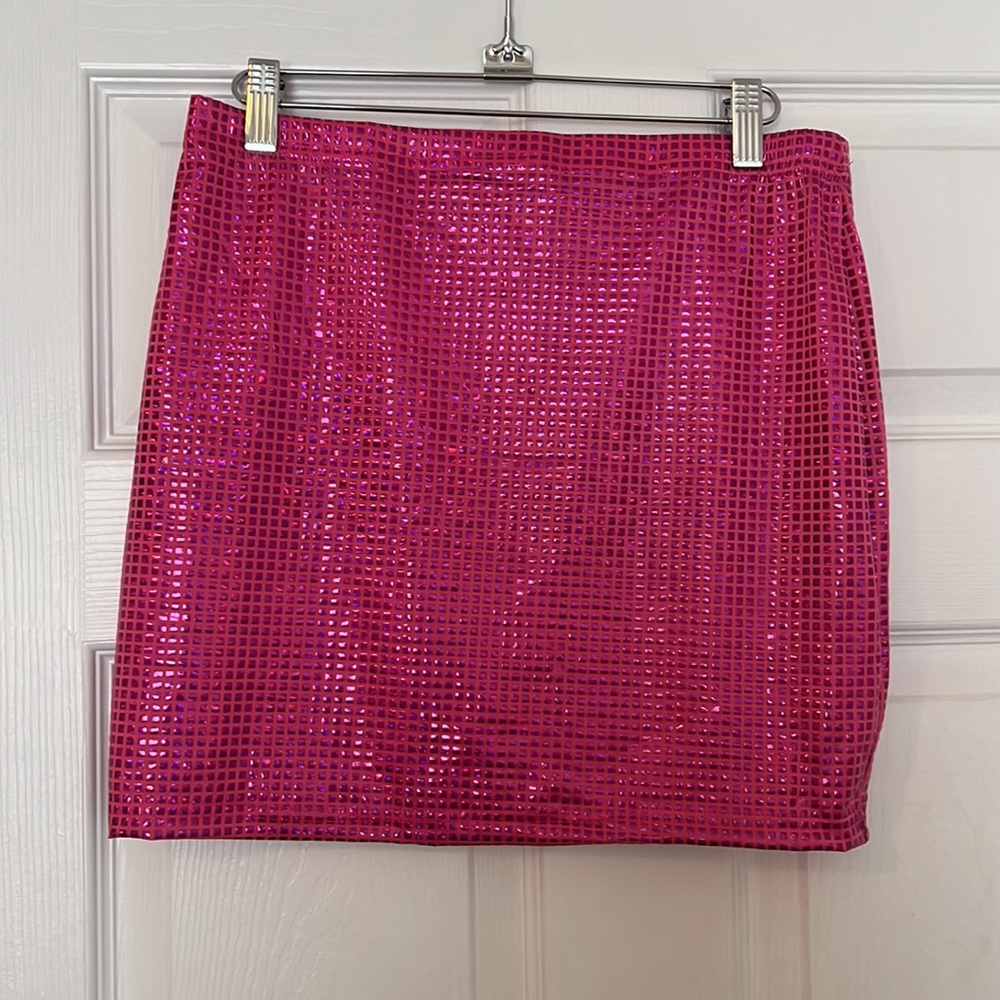 2 Hot Pink Shein Skirts NWT